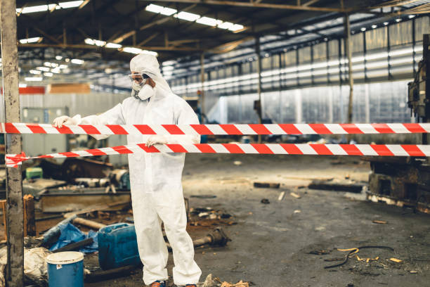 Professional Biohazard technician working in Riverside, OH
